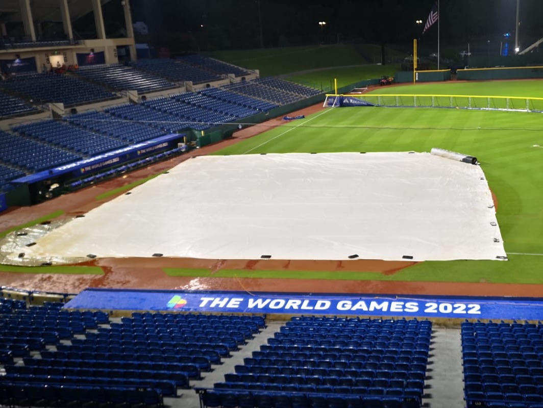 AustraliaJapan game suspended after four innings due to weather