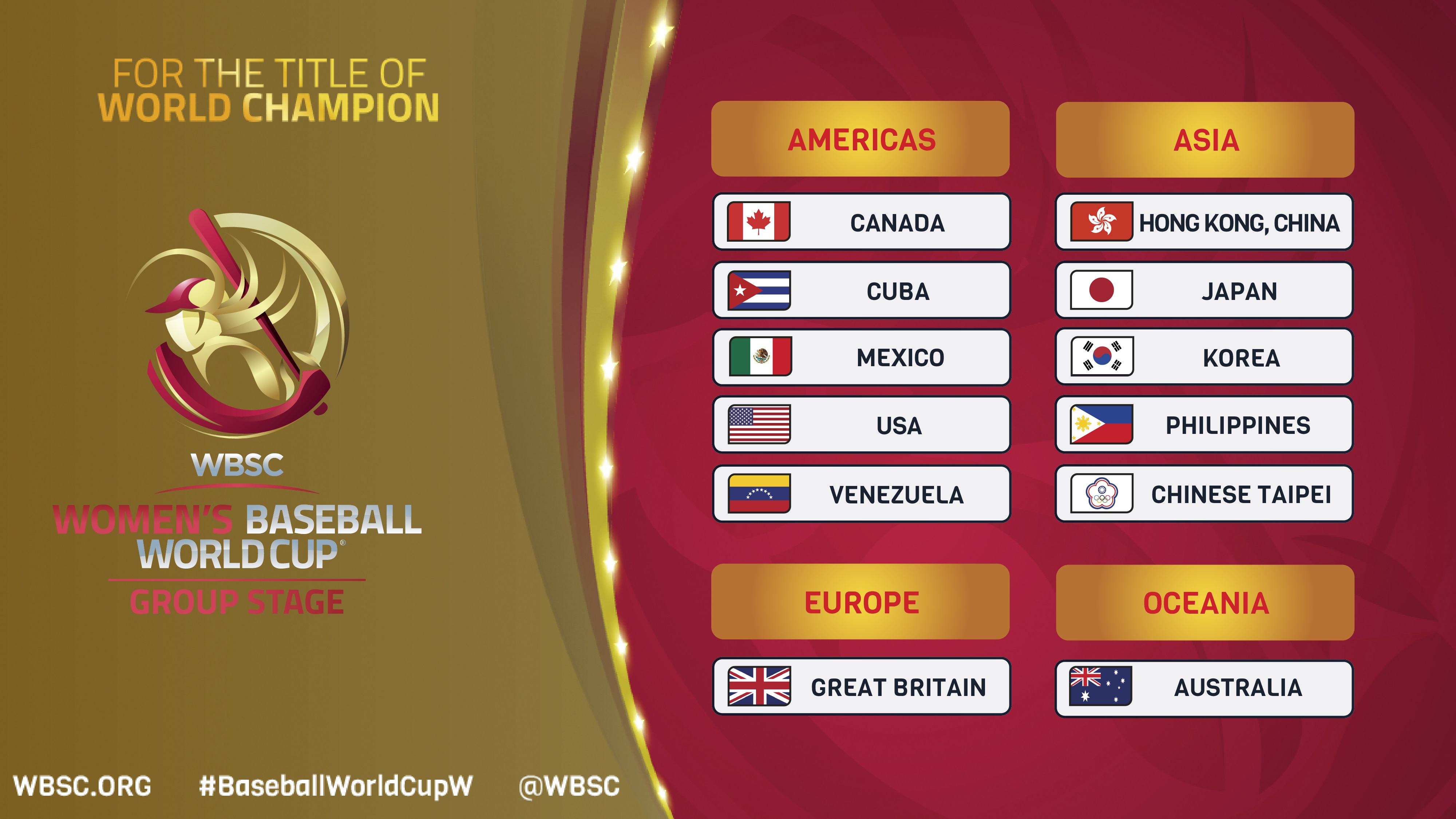 WBSC Women's Baseball World Cup Group Stage 2026