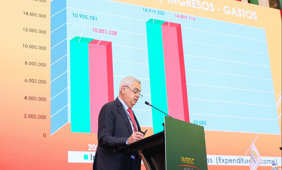 Treasurer Angelo Vicini presents WBSC Development Strategy and Investment in Global Growth