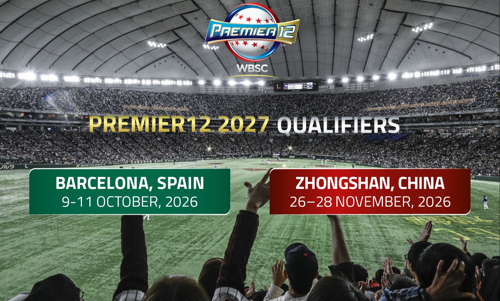 Barcelona confirmed as host of second WBSC Premier12 Qualifier; Groups announced