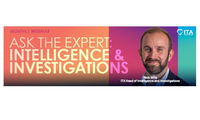 “Intelligence and Investigations” to headline fifth ITA webinar of 2026