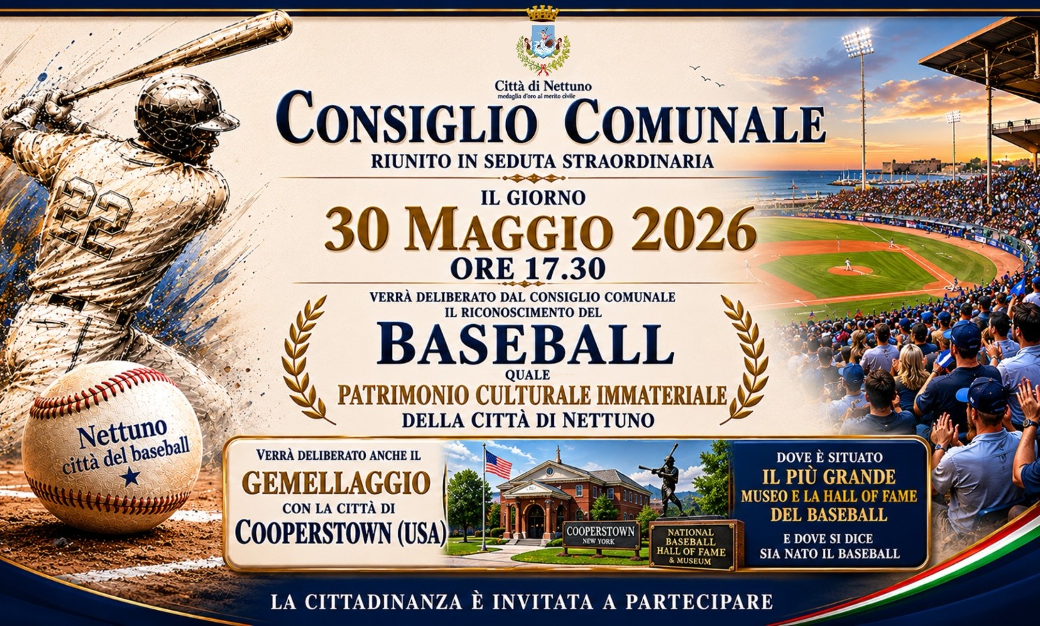 Italian City of Baseball Nettuno recognises the game as Intangible Cultural Heritage