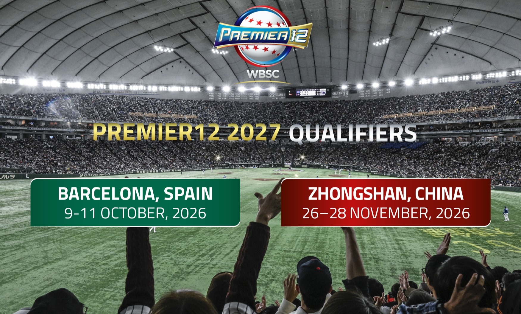 Barcelona confirmada como sede del segundo Clasificatorio del Premier12 WBSC; grupos anunciados