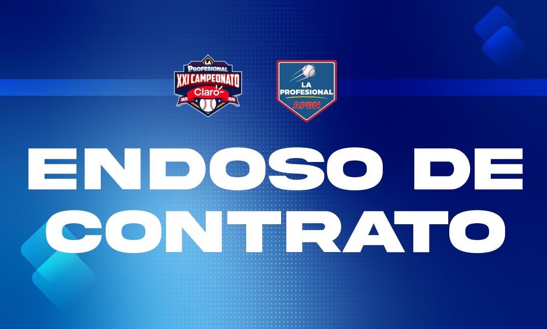 Endoso de Contrato entre los Tigres de Chinandega y Gigantes de Rivas 19-12-25