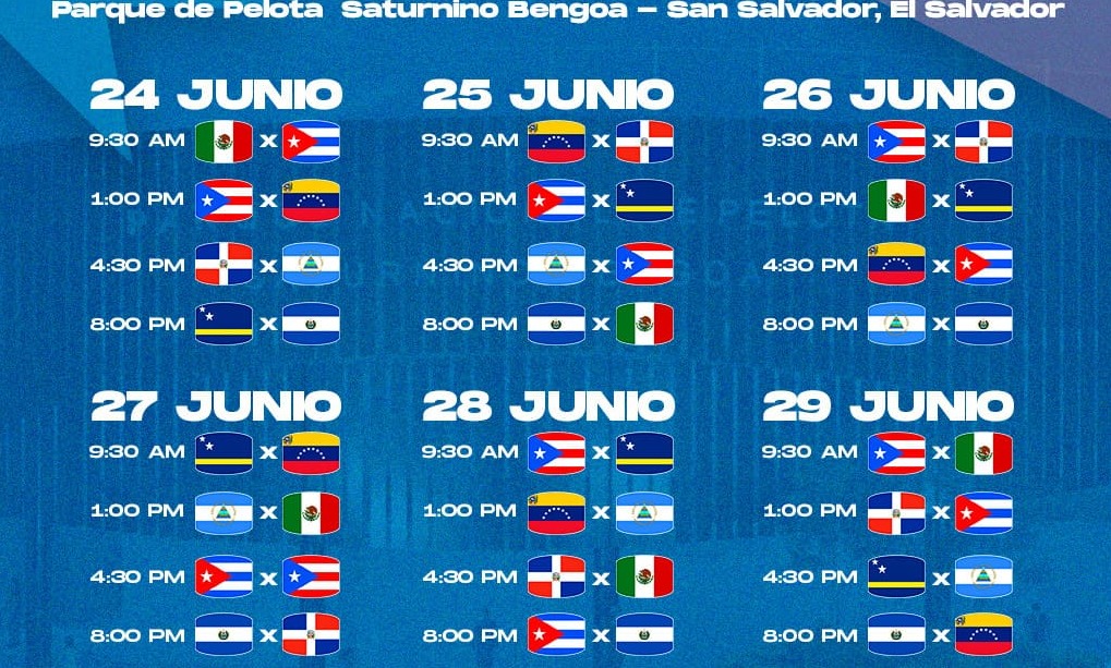 The Baseball tournament at the Central American Games starts with four