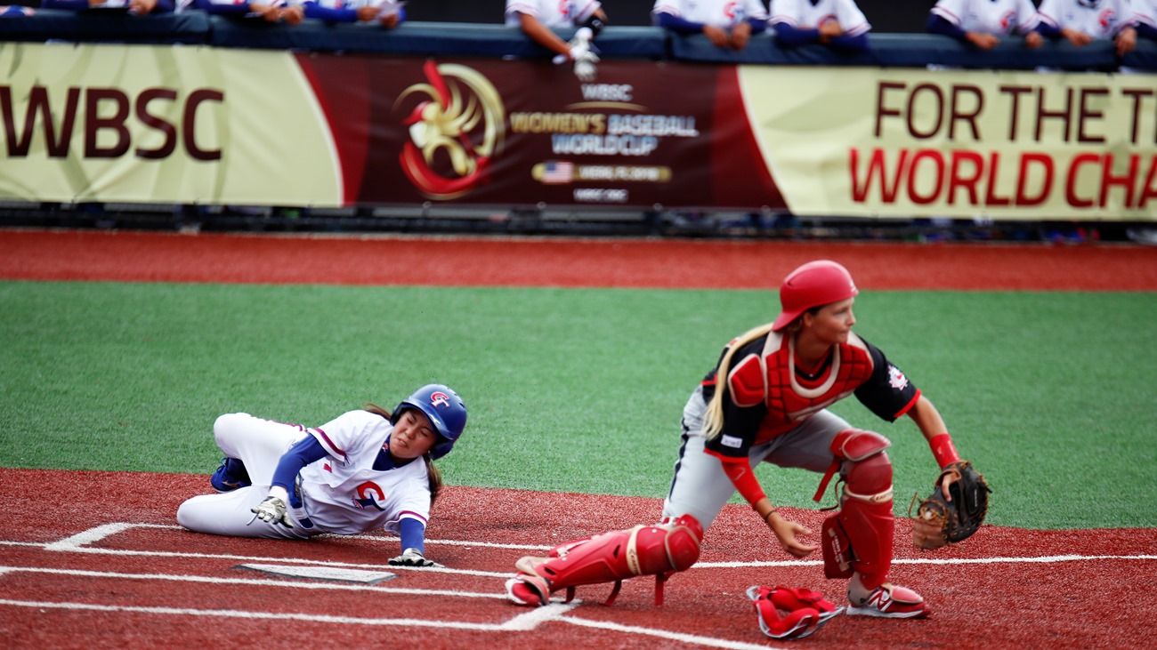 Chinese Taipei erases four run deficit, beats Canada and will play the Women’s Baseball World Cup final