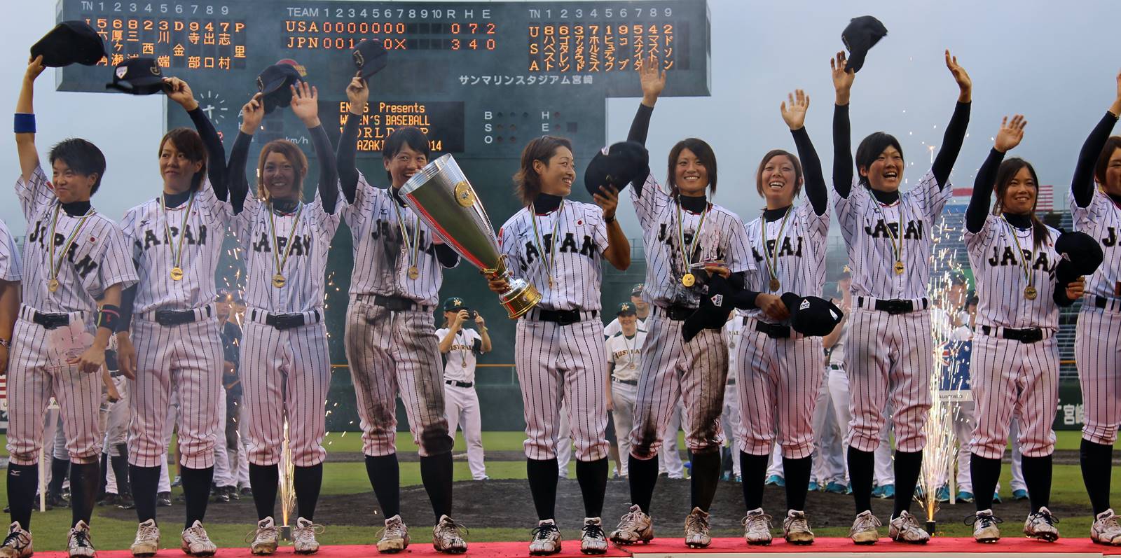 Japan crowned 2014 Women’s Baseball World Cup Champions