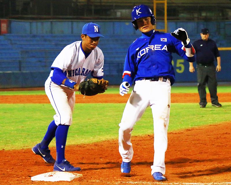 South Korea defeats Nicaragua, 9-2, in 21U Baseball World Cup